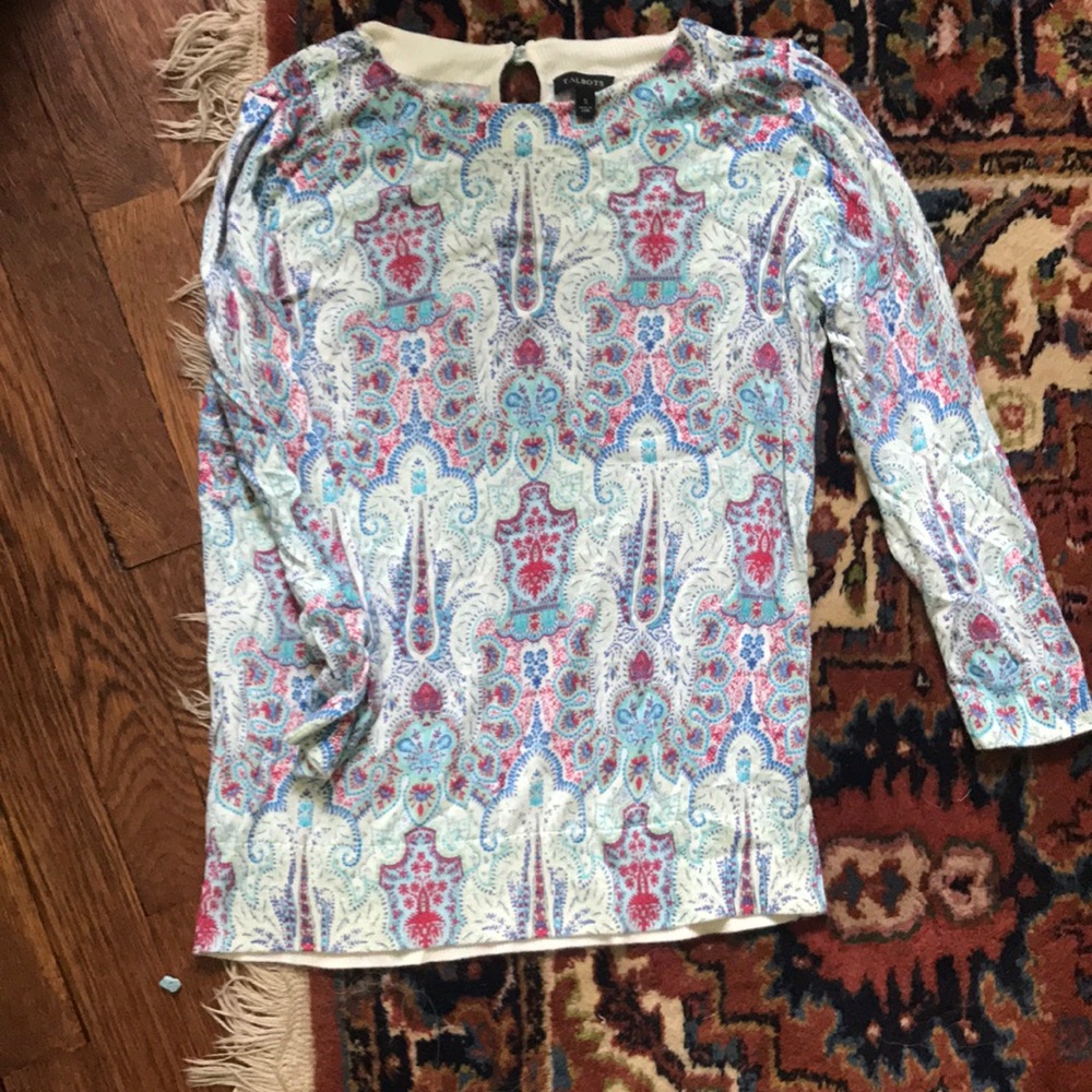 Paisley light sweat sweater